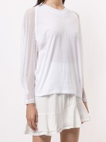 Thumbnail for your product : IRO Mesh-Sleeve Cotton Blouse