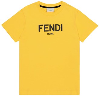 Fendi Kids Logo cotton T-shirt