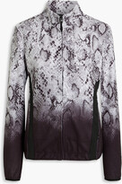 Thumbnail for your product : Jet Set Chara knit-paneled snake-print fleece jacket