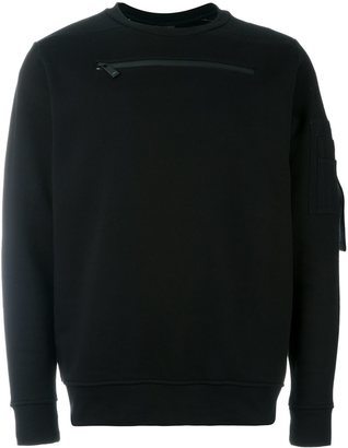 Marcelo Burlon County of Milan front zip sweatshirt - men - Cotton/Polyester - S