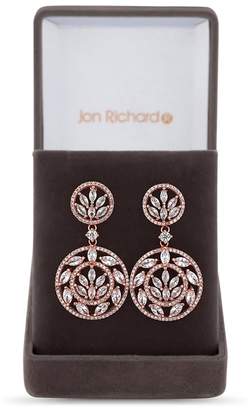 Jon Richard Filigree Circle Drop Earrings In A Gift Box