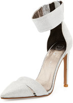 Thumbnail for your product : Jeffrey Campbell Adelyn Glitter d'Orsay Pump, Silver Bling
