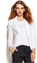 Thumbnail for your product : MICHAEL Michael Kors Two-Button Cotton Eyelet Blazer