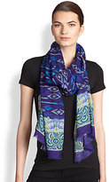 Thumbnail for your product : Bindya Folklore Cashmere & Silk Scarf