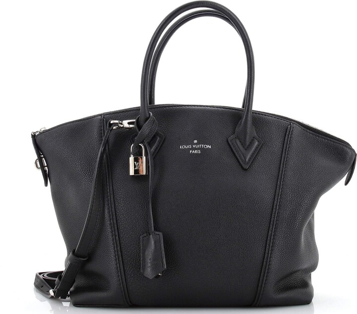 Louis Vuitton Soft Lockit Handbag Leather PM - ShopStyle Tote Bags