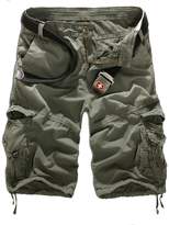 Thumbnail for your product : Elonglin Mens Casual Cargo Shorts Multi Pockets Capri Pants 34 (Asian 36)