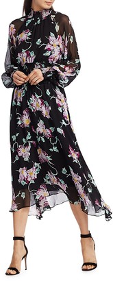 A.L.C. Casey Long-Sleeve Floral Dress