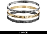 Thumbnail for your product : ASOS Pack of 3 Fashion Slogan Bangle Bracelets