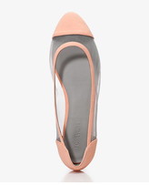 Thumbnail for your product : Forever 21 Mesh Paneled Ballet Flats