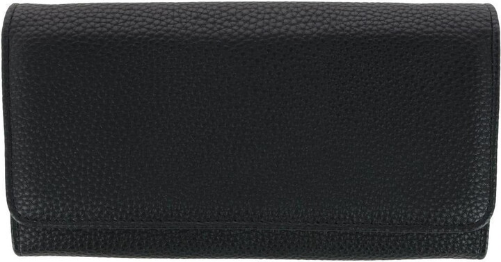 Julia Buxton Women’s Bianca Wallet Vegan Leather, Black