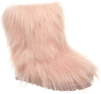 pink fuzzy boots