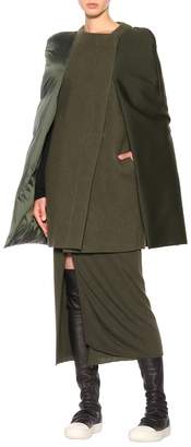 Rick Owens Wool, silk and cotton cape