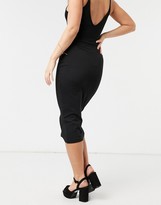 Thumbnail for your product : Outrageous Fortune exclusive midi bodycon skirt in black