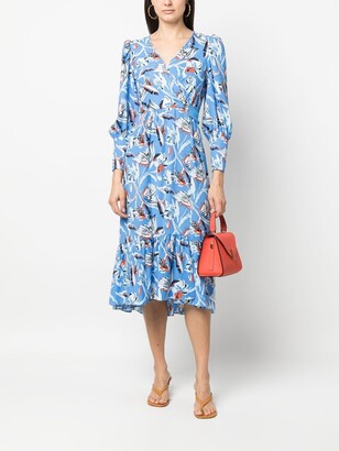 Diane von Furstenberg Floral-Print Midi-Dress