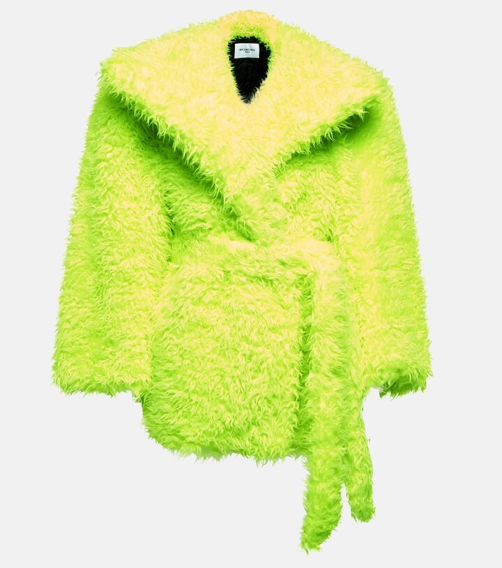 Balenciaga Faux fur jacket ShopStyle