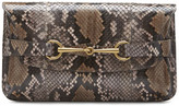Thumbnail for your product : Gucci Bright Bit Python Clutch Bag, Acero Pale Pink