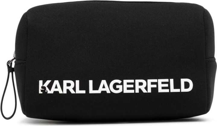 KARL LAGERFELD IKONIK MONO VANITY - Wash bag - black 