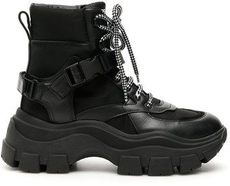 prada triple buckle combat boot