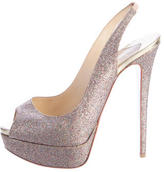 Thumbnail for your product : Christian Louboutin Glitter Platform Pumps