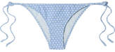 Thumbnail for your product : Lisa Marie Fernandez Selena Polka-dot Stretch-crepe Bikini Briefs