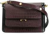 Thumbnail for your product : Marni Trunk croc embossed shoulder bag