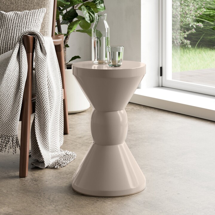 Dunelm Fia Indoor/Outdoor Side Table, Ivory Ivory ShopStyle