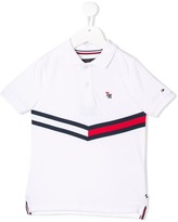 Thumbnail for your product : Tommy Hilfiger Junior Striped Panel Polo Shirt