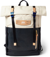 Thumbnail for your product : MASTERPIECE Hedge Leather and Canvas Backpack