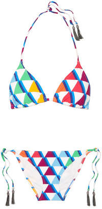 Emma Pake Esta + Lia Printed Triangle Bikini