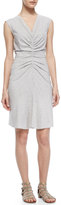 Thumbnail for your product : Theory Stellyn Sleeveless Ruched-Center Dress