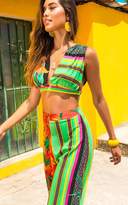 Thumbnail for your product : PrettyLittleThing Multi Print Tropical Bralet