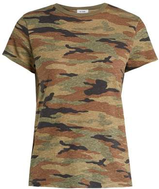 Hanes Re/Done Originals Re/done Originals - X Camouflage Print T Shirt - Womens - Dark Green