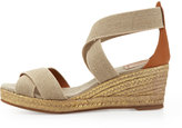 Thumbnail for your product : Tory Burch Adonis Mid-Wedge Sandal, Khaki