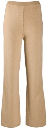 high waist knit pants