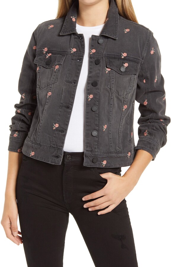 Blank NYC Embroidered Denim Jacket ShopStyle