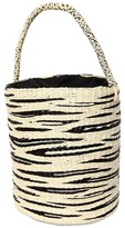 Thumbnail for your product : Sensi Zebra Print Straw Bucket Bag
