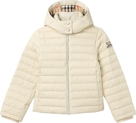 Burberry Children Cecilia Puffer Jacket (big Kids) Girl's Coat Pale Stone : 3 Years, Polyester