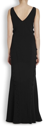 Moschino Cheap & Chic Moschino Cheap and Chic Black zigzag crepe gown