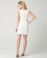 Thumbnail for your product : Le Château Double Knit Beaded Halter Neck Mini Dress