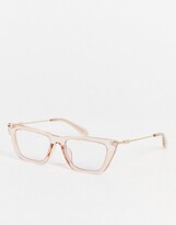 Thumbnail for your product : Quay The Kween cat eye blue light glasses in oat