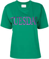 Thumbnail for your product : Alberta Ferretti Tuesday embroidered T-shirt