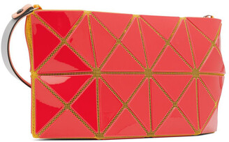 Bao Bao Issey Miyake Red Lucent Gloss Shoulder Bag