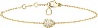 Boucheron 18kt yellow gold Serpent Bohème diamond XS motif bracelet