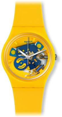Swatch Men's Gent GJ136 Rubber Swiss Quartz Watch