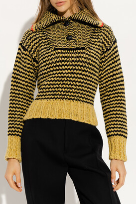 Bottega Veneta Wool Turtleneck Sweater - Yellow
