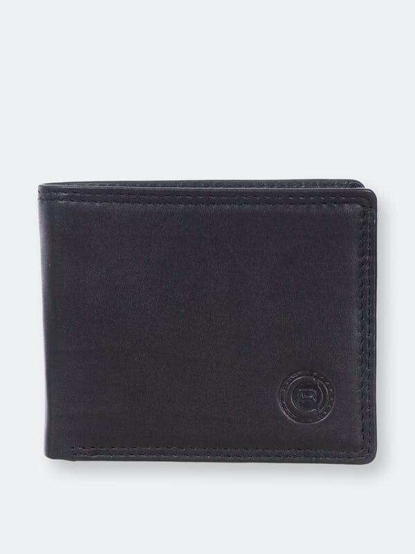 Club Rochelier Club Rochelier Men's Leather Slimfold Wallet with Center
