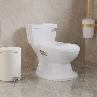 babevy Toddler Potty Training Toilet, Baby Potty Training Seat, Realistic Toilet for Boys and Girls Ages 18 Months+ with Removable Pot, Realistic Flushing So