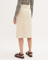 Thumbnail for your product : Jigsaw Denim Side Button Midi Skirt