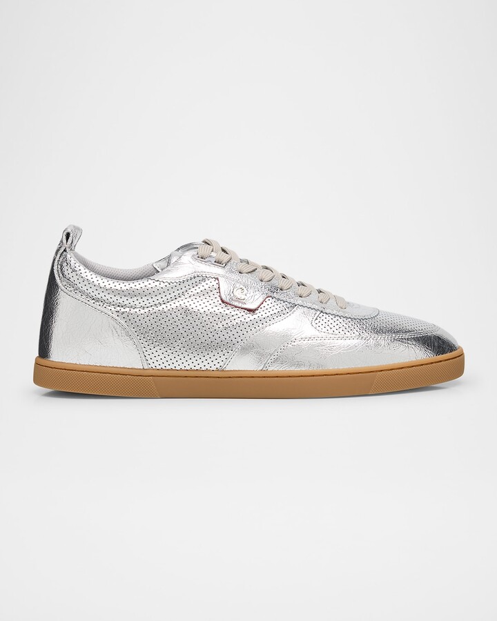 Christian Louboutin Men's Tutti Rui Perforated Low-Top Sneakers