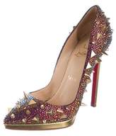 Thumbnail for your product : Christian Louboutin Pigalili Pot Purri Strass Pumps